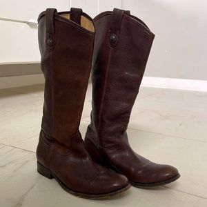 Frye Melissa Button pull on riding boots